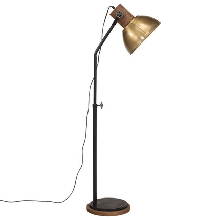 Golvlampa 25 W antik mässing 30x30x100-150 cm E27