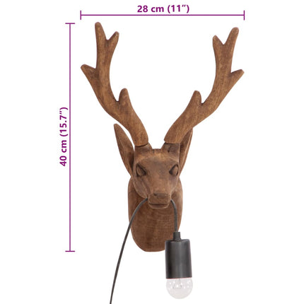 Vägglampa djurformad 25 W 28x20x40 cm E27