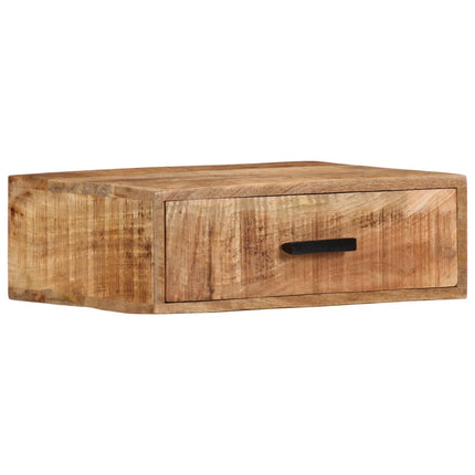 Väggmonterat sängbord 40x30x13,5 cm massivt mangoträ