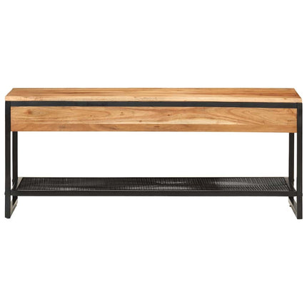 Skobänk 110x35x45 cm massivt akaciaträ och järn