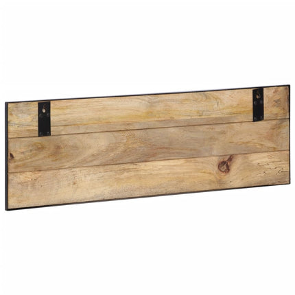 Klädhängare 2 st 80x8x25 cm massivt grovt mangoträ
