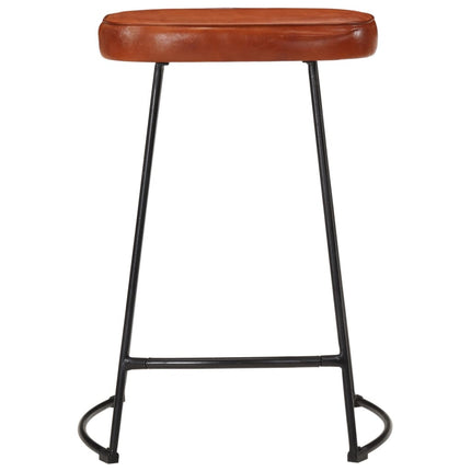Barstolar 2 st mörkbrun 41x29x62 cm