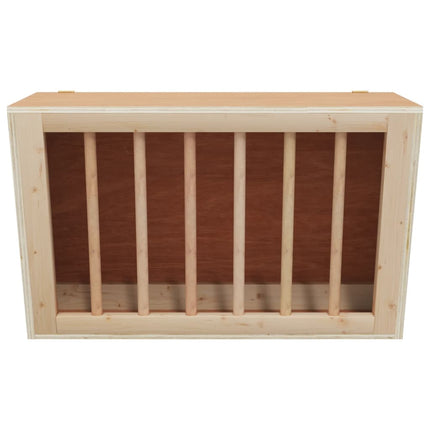 Kaninmatare 37x18,5x23 cm massivt granträ