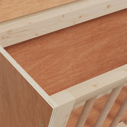 Kaninmatare 37x18,5x23 cm massivt granträ