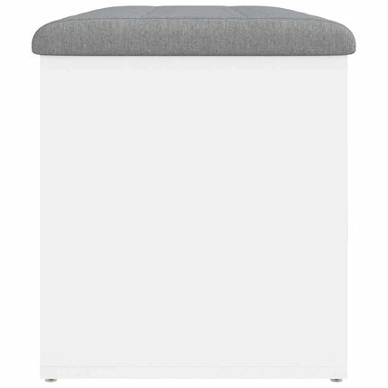 Förvaringsbänk vit 82x42x45 cm konstruerat trä