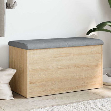 Förvaringsbänk Sonoma Ek 82x42x45 cm konstruerat trä