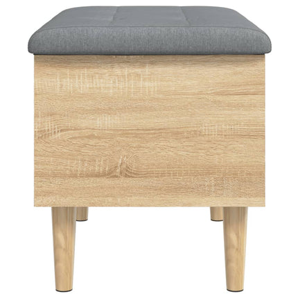 Förvaringsbänk sonoma-ek 62x42x46 cm konstruerat trä