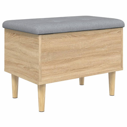 Förvaringsbänk sonoma-ek 62x42x46 cm konstruerat trä