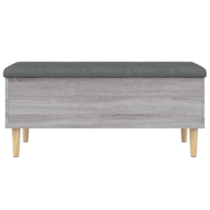 Förvaringsbänk grå sonoma 102x42x46 cm konstruerat trä