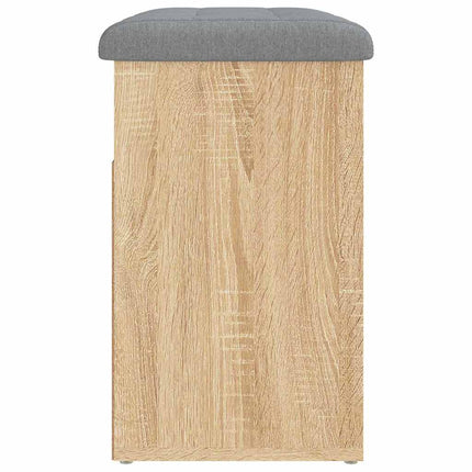 Skobänk sonoma-ek 62x32x50 cm konstruerat trä