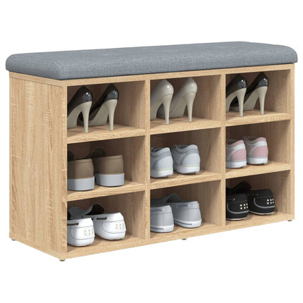 Skobänk Sonoma Ek 82x32x50 cm Konstruerat trä
