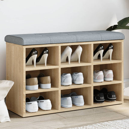 Skobänk Sonoma Ek 82x32x50 cm Konstruerat trä