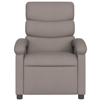 Elektrisk massagefåtölj taupe tyg