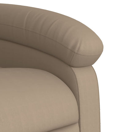 Elektrisk massagefåtölj cappuccino konstläder