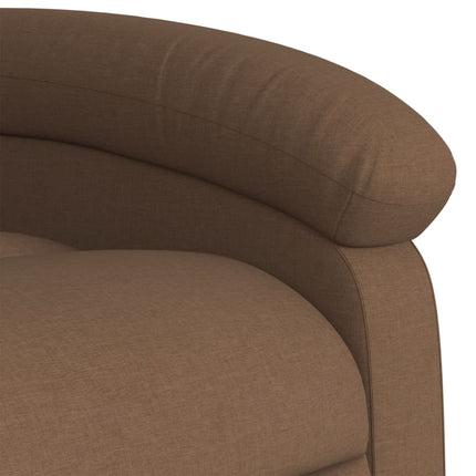 Elektrisk reclinerfåtölj Brun tyg