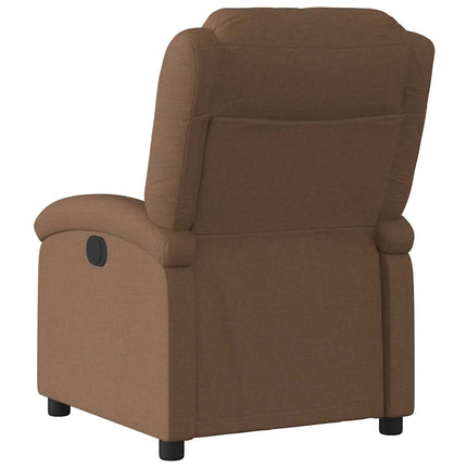 Elektrisk reclinerfåtölj Brun tyg