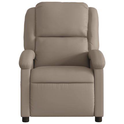 Elektrisk reclinerfåtölj cappuccino konstläder