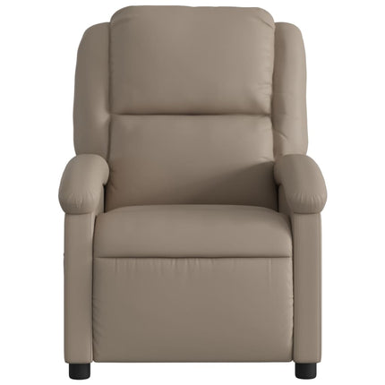Elektrisk massagefåtölj cappuccino konstläder