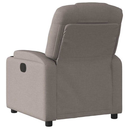 Elektrisk massagefåtölj taupe tyg