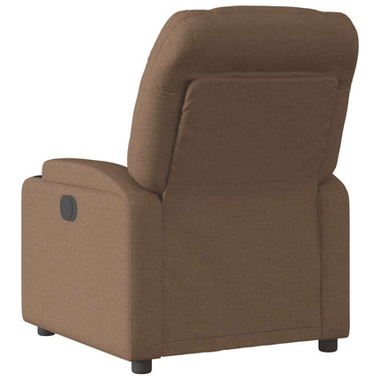 Elektrisk reclinerfåtölj Brun tyg