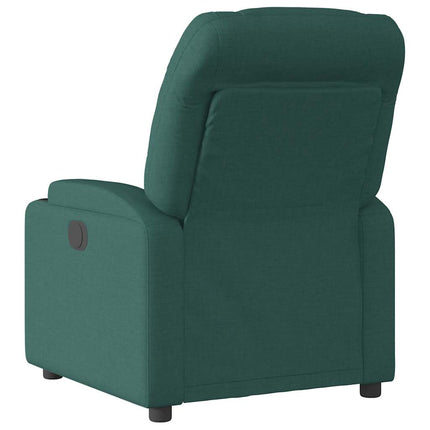 Elektrisk reclinerfåtölj mörkgrön tyg