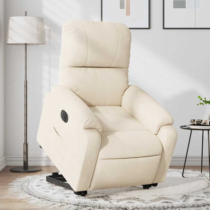Elektrisk reclinerfåtölj med uppresningshjälp mikrofibertyg