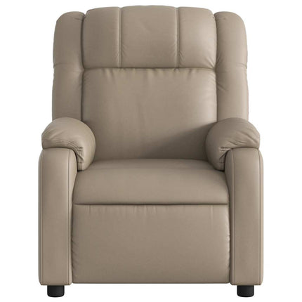 Elektrisk reclinerfåtölj cappuccino konstläder
