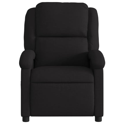 Massagefåtölj svart tyg