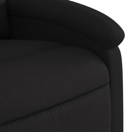 Massagefåtölj svart tyg