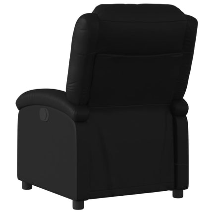 Massagefåtölj svart konstläder
