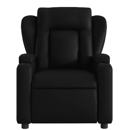 Massagefåtölj svart konstläder