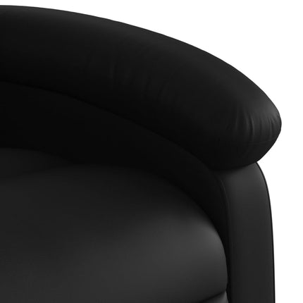 Massagefåtölj svart konstläder