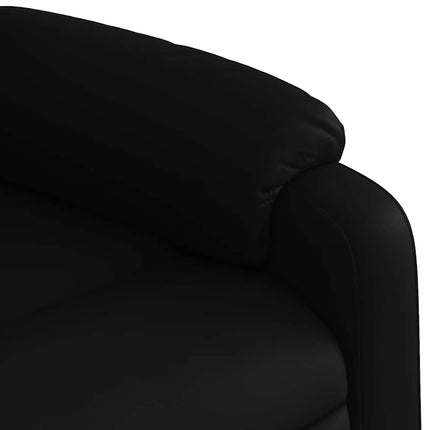Massagefåtölj svart konstläder