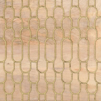Sidoskåp 2 st 60x33x75 cm massivt mangoträ