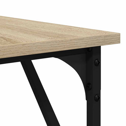 Skrivbord sonoma-ek 149x149x75 cm konstruerat trä