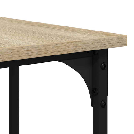 Skrivbord sonoma-ek 139x139x75 cm konstruerat trä