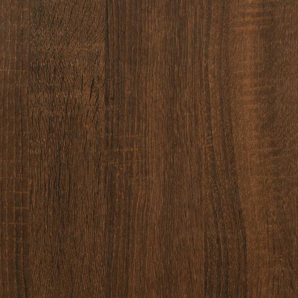 Bokhylla 3 hyllplan brun ek 59x35x90,5 cm konstruerat trä