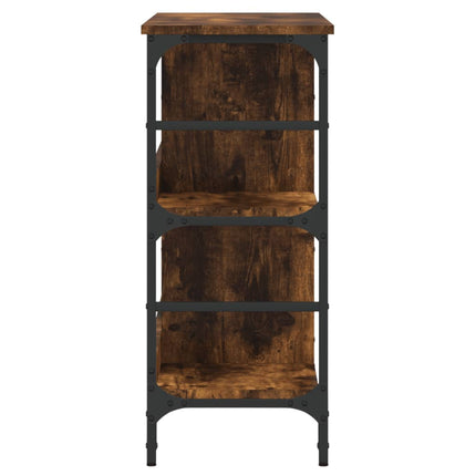 Skänk rökfärgad ek 102x32x73,5 cm konstruerat trä