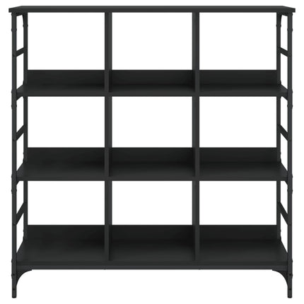 Skänk svart 102x32x103,5 cm konstruerat trä