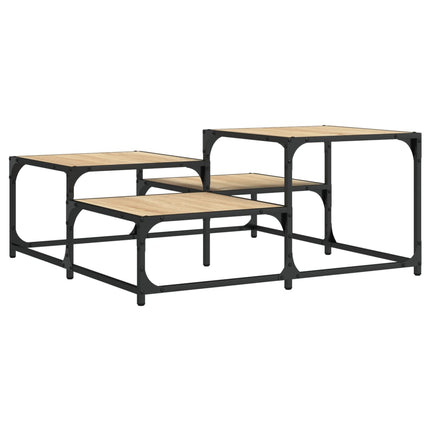 Soffbord sonoma-ek 87,5x87,5x40 cm konstruerat trä