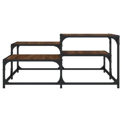 Soffbord brun ek 87,5x87,5x40 cm konstruerat trä