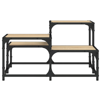 Soffbord sonoma-ek 68x68x40 cm konstruerat trä