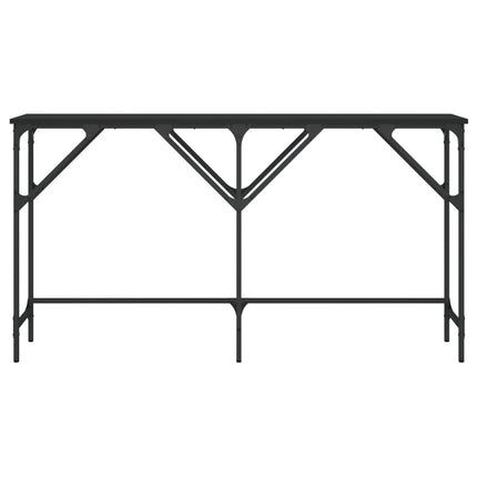 Konsolbord svart 140x29x75 cm konstruerat trä