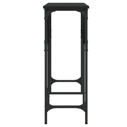 Konsolbord svart 140x29x75 cm konstruerat trä