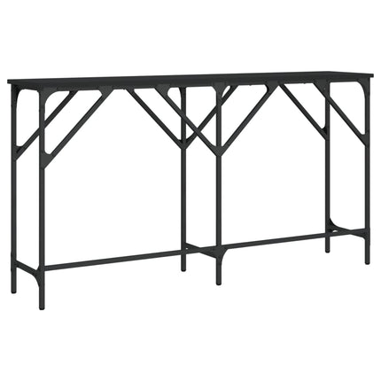 Konsolbord svart 140x29x75 cm konstruerat trä