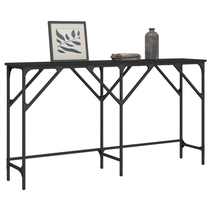 Konsolbord svart 140x29x75 cm konstruerat trä