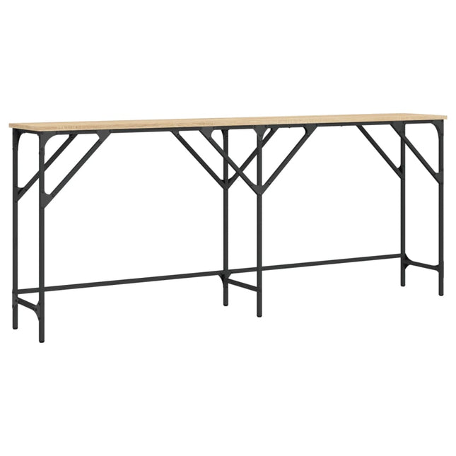 Avlastningsbord sonoma ek 180x29x75 cm konstruerat trä