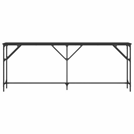 Konsolbord svart 200x29x75 cm konstruerat trä