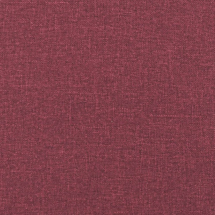 Bänk med dynor vinröd 113x64,5x75,5 cm tyg