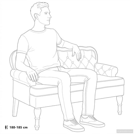 Bänk med ryggstöd blå 119,5x64,5x75 cm sammet